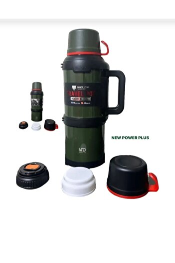 DEKORANLA 4 Liter Vacuum Thermos, Keeps Warm and Cold for 48 Hours, 4-Layer Durable Design