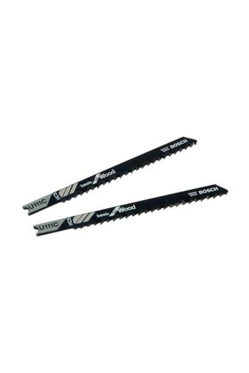 Generic BOSCH 2-Piece High Carbon Steel Jigsaw Blades Black 91mm JE2 609 256 755