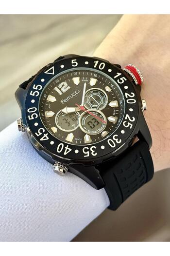 Ferrucci Plastic Band Digital & Analog Dial Sports Wrist Watch