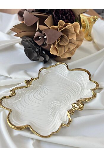 MD MİMOZA DEKOR Albero Rectangular Presentation Plate 39 cm