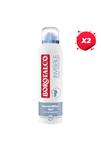 Borotalco X2 - BOROTALCO ANTIPERSPIRANT DEO 150ML INVISIBLE FRESCO