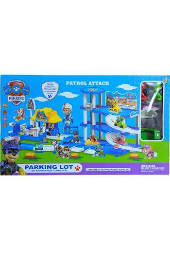Rally Paw Patrol parking lot Tower Playset Toys for Boys Pre School with Cars