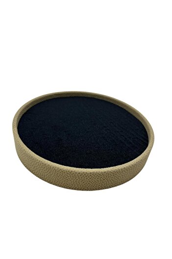 MeGass Dekor Cylinder Model Suede Fabric 20/20 cm Westerned Earring-Piercing Table