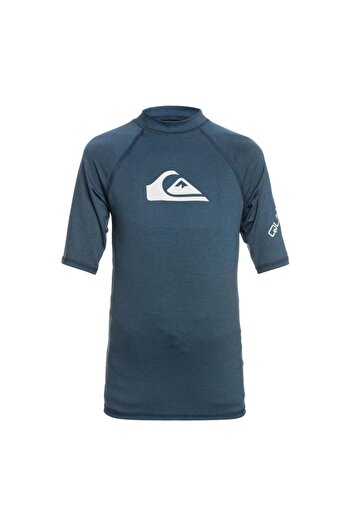 Quiksilver All Time Uv Protection Short Sleeve Children's Swimsuit Eqbwr03212-Navy