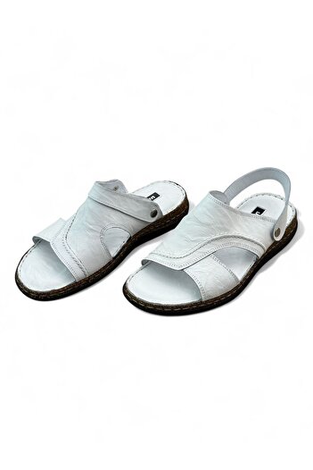 PATRON SHOES Men's Genuine Leather Back Slip Slippers