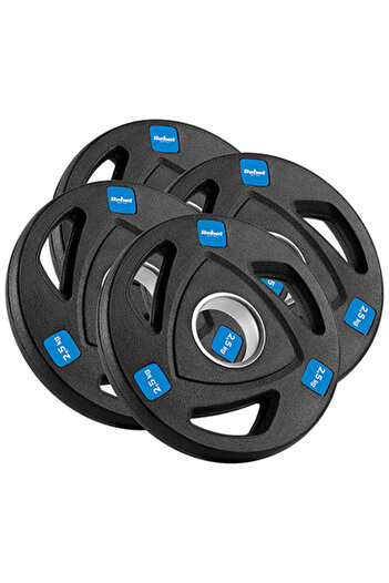 Rebel RUBBER COATED CAST IRON WEIGHT DISC SET 4 X 2.5 KG ACT