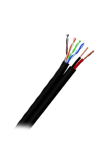 OEM UTP CAT 5 CABLE 0.45MM COPPER WITH POWER 2X1MM 100M