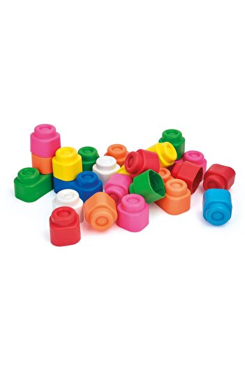 CLEMENTONI Soft Clemmy - Yumuşak Blok Çantası - 24 Parça 6-36 Ay