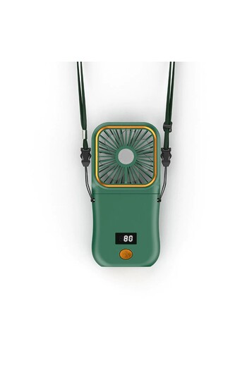 bzstore Portable Fan, 3 in 1, Handheld, Neck, Desk, 16.7 x 8 x 1.9 cm, 3 Speed Levels, USB Charging,