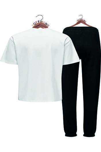 HOFFNUNG Full Pants Eiffel Tower Oversize