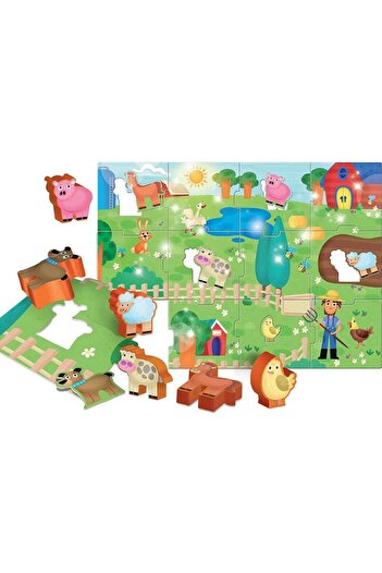 Lisciani Lisciani Puzzle Fun at the Farm L67848, 1 - 4 years, 12 Pieces (Multicolor)