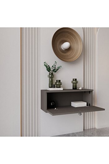 melura home MELURA DRESUAR GRİ %100 MDF KAPAKLI DUVARA MONTE