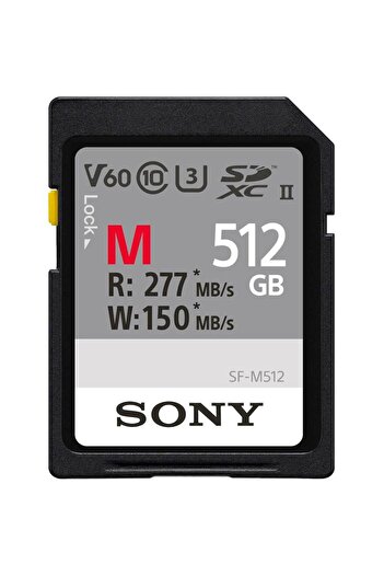 Sony Sony SFM512 Memory Card, 512GB, SDXC, UHS-II U3, Class 10, V60