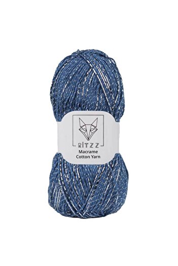 Ritzz Koton Floş Glitter - Blue Silver