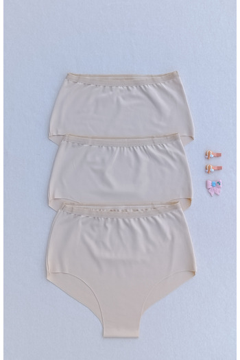 siyalife Chiloți slip pentru femei, cu talie înaltă, pachet de 3 bucăți, lycra, fără sudură, tăiat cu laser, fără marcaj
