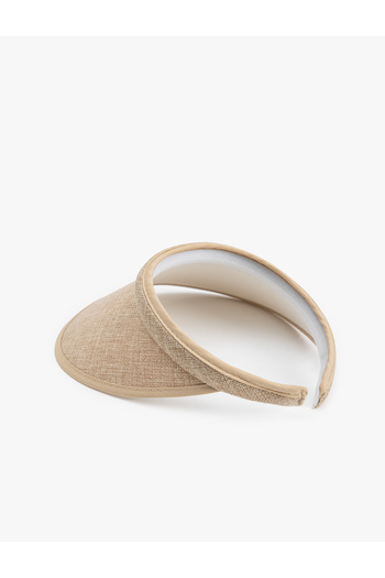 Koton Wide Brim Straw Visor Hat