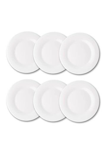 Houzi 6 Piece set Opal ware Dinner plate 25.5 cm
