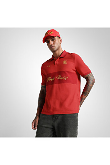 Puma Mens x RCB Retro Polo Shirt - Red