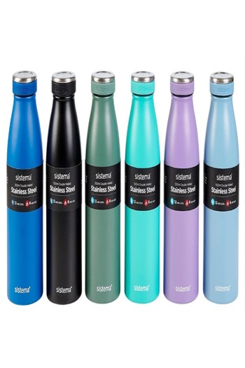 Sistema Leak Proof Double Walled Vacuum Insulated Stainless Steel Water Bottle