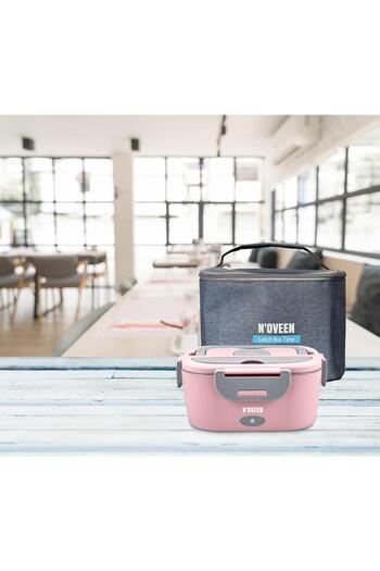 Noveen Electric lunch warmer NOVEEN LB755 Glamour, stainless steel, 3 power sources, Pink