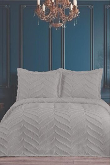 Çeyiz Diyarı Perota Soft Double Pique Set Gray