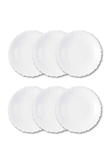 Houzi 6 Piece set Dinner plate Opal ware 26.5cm