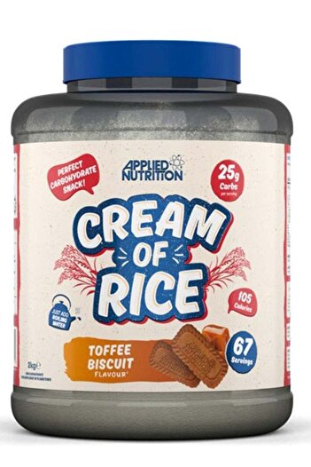 applied nutrition Cream Of Rice Toffee Biscuit 67 Servings 2kg