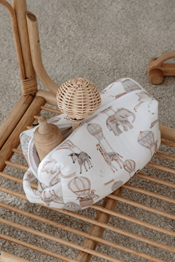 Tuğba Kuğu Muslin Care Bag - Pureline Series - Dreamland Safari