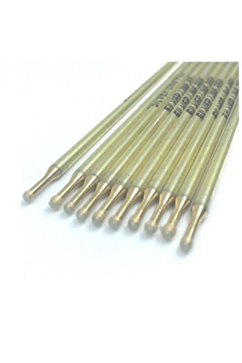 srtfootcare 10Pcs Silver Color Leather Pen Silverpen Leather Hand Tool