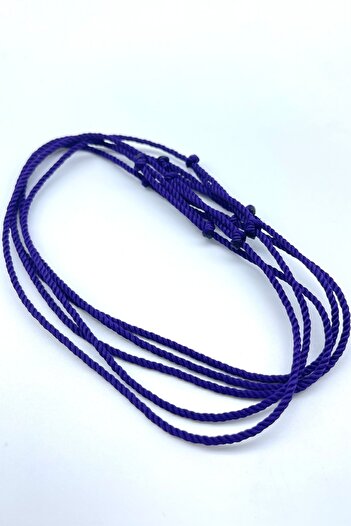 Concept HuBuTU 5 Pieces Purple Twisted Rope Simple and Stylish Anklet Set