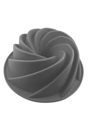 SIKS Baking Pan for Cakes, Cake, Silicone Material, Round, 22x9.5 cm, Gray