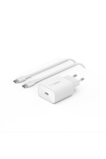 Belkin Belkin BOOST CHARGE 25w power adapter, 1 x USB-C, PD (White)