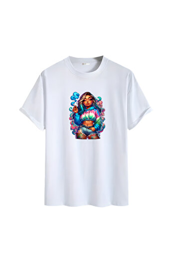 Gölge Store Animation Character Printed Oversize Unisex T-Shirt
