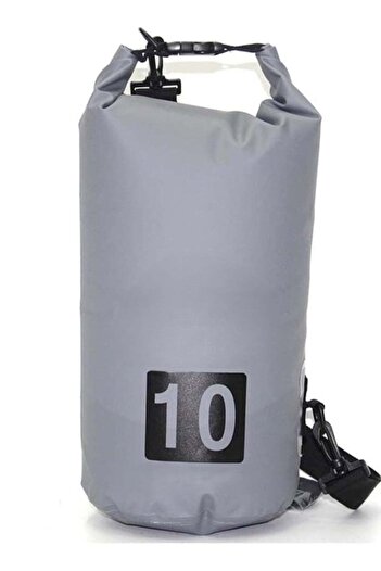 huitich 10L Grey Single-Strap Waterproof Outdoor Sport PVC Bag