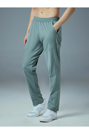 Technosport By Styli Solid Mid Rise Stretch Trackpants