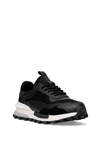Lufian 112230265 Henry Men's Genuine Leather Classic Sneaker Black