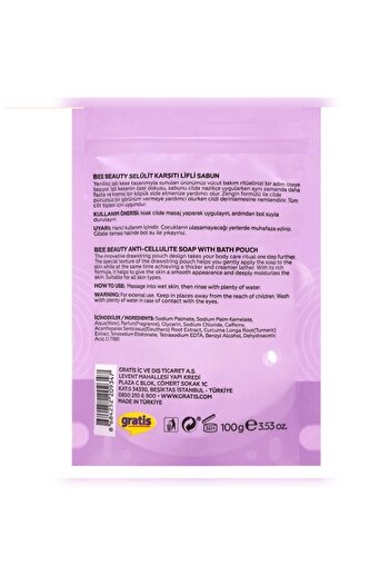Bee Beauty Fiber Soap Anti-Cellulite 100 Gr