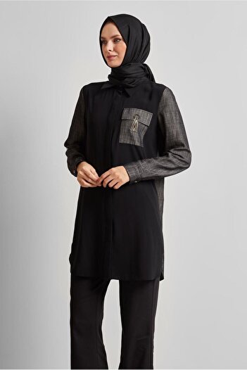 Alvina Shirt Collar Tunic 45556