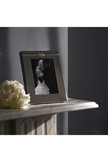 Wedgwood Infinity Vera Wang Double Photo Frame/Silver Invitation 12x17 cm