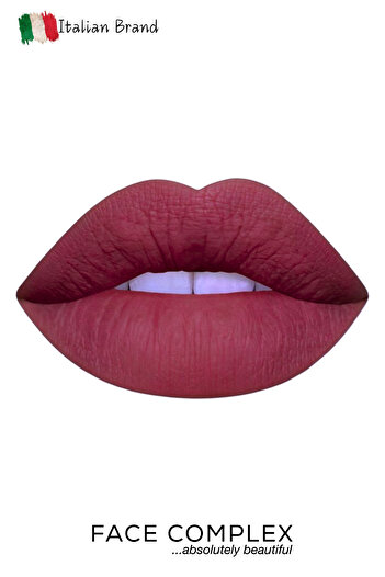 FACE COMPLEX Lip Set Lip Liner 24h Lip Tint Box, Set Ruj Lichid Creion De Buze Rezistent 24 H No.11 - Italia