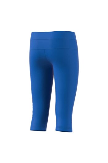 adidas Girls' YG L 3/4 TIGHT Sports Pants, Blue, Size 158 cm
