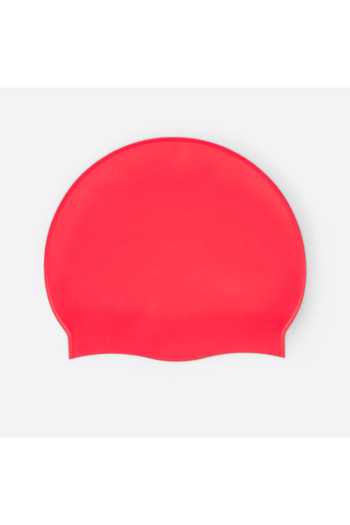 Decathlon Nabaiji Silicone Swimming Cap - Passion Red / White