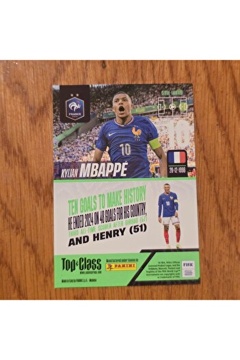 Panini Top Class Unbeatable Kylian Mbappe Game Card
