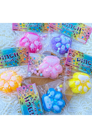 hediyeofisi Kedi Patisi-taba Sukuşi - Squishy Pati- Tüylü Pati - Stres Oyuncak