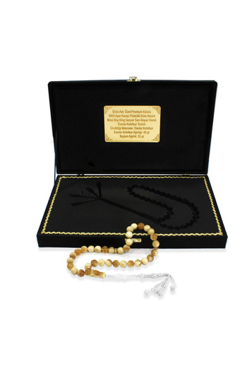 Tesbihane Premium Kutu 1000 Ayar Kazaz Tassel Sphere Cut Maxi Size King Seccer Yellow White Amber Drop Prayer Beads