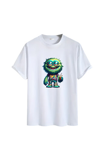 Gölge Store Animation Character Printed Oversize Unisex T-Shirt