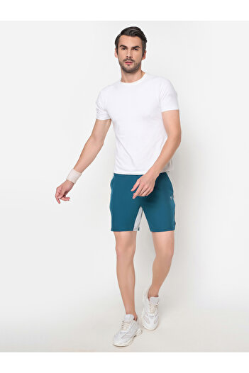 John Player By Styli Color Block Elasticated Waistband Shorts
