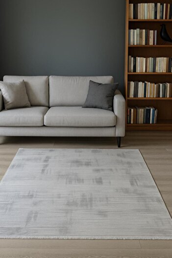 BLGHOME KREM GRİ GEÇİŞLİ YUMUŞAK DOKU MODERN HALI