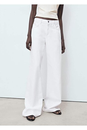 MANGO Woman Low-waisted Wideleg jeans