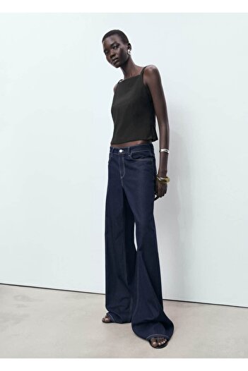 MANGO Woman Top with Ribbon on the Back